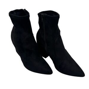 Express Women's‎ Black Pointed Toe Ankle Booties High Heel Size 9